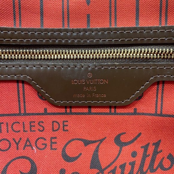 LOUIS VUITTON Brown Damier Neverfull PM Tote Bag - Picture 5 of 12